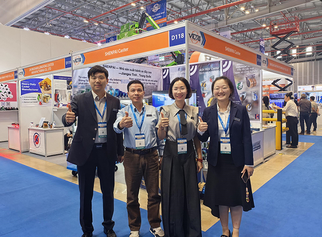 Jiangsu SHENPAI Caster Debuts at VILOG 2026 in Vietnam, Premium Caster Products Shine in Ho Chi Minh City1