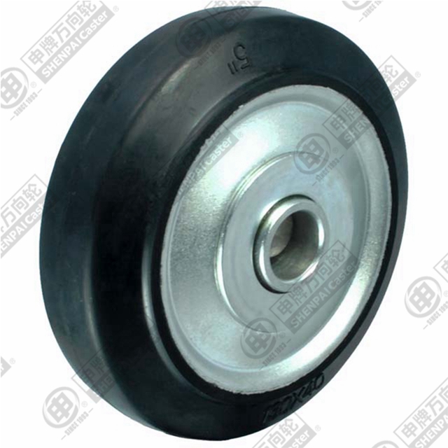 6" Steel Core Rubber Wheel