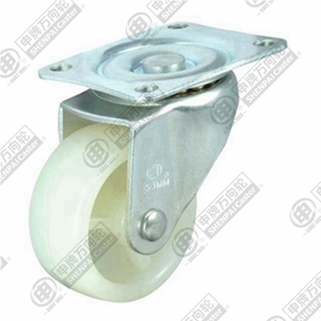 2.5" Top Plate Swivel Caster, Polypropylene Wheel