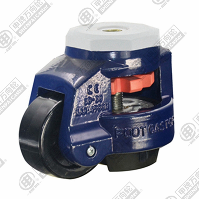 2.5" Bolt Hole Swivel Caster, Integral Nylon Wheel