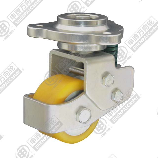 2.5" Bolt Hole Swivel Caster, Iron Core Polyurethane Wheel, M8*3