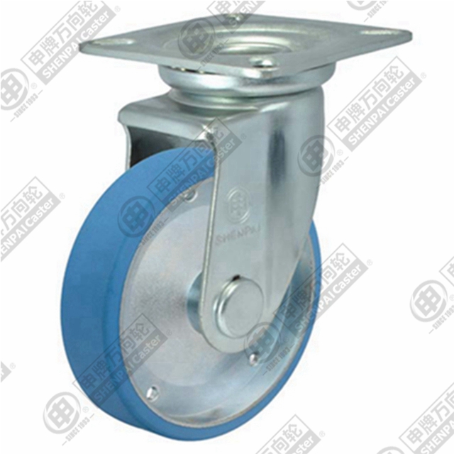 6" Top Plate Swivel Caster, Steel Core Nylon Wheel