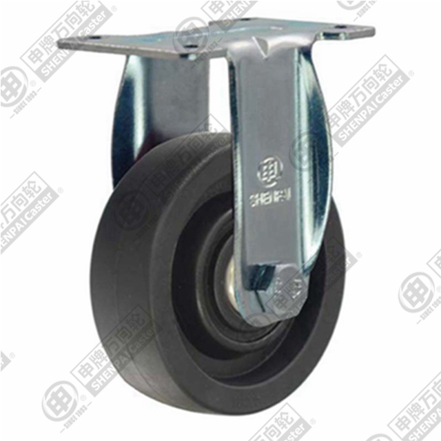 5" Top Plate Fixed Caster, High Temperature Nylon Wheel