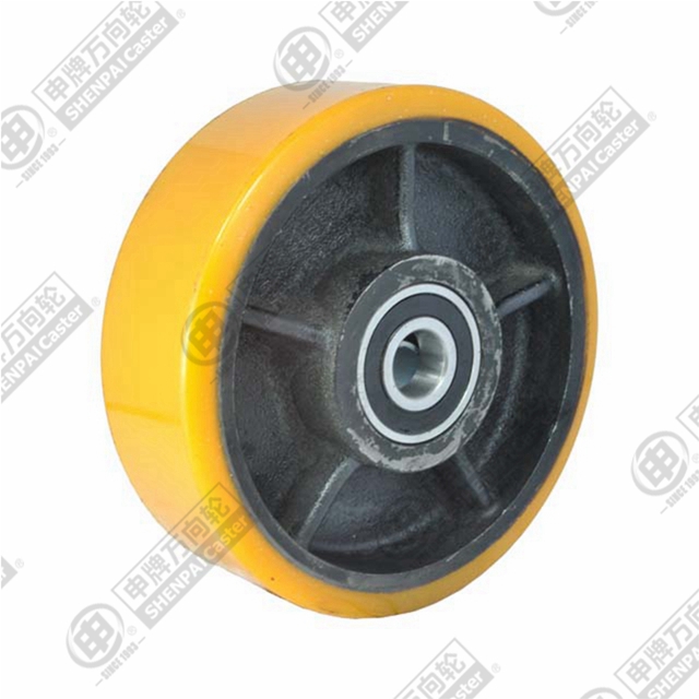 8" Iron Core Polyurethane Wheel