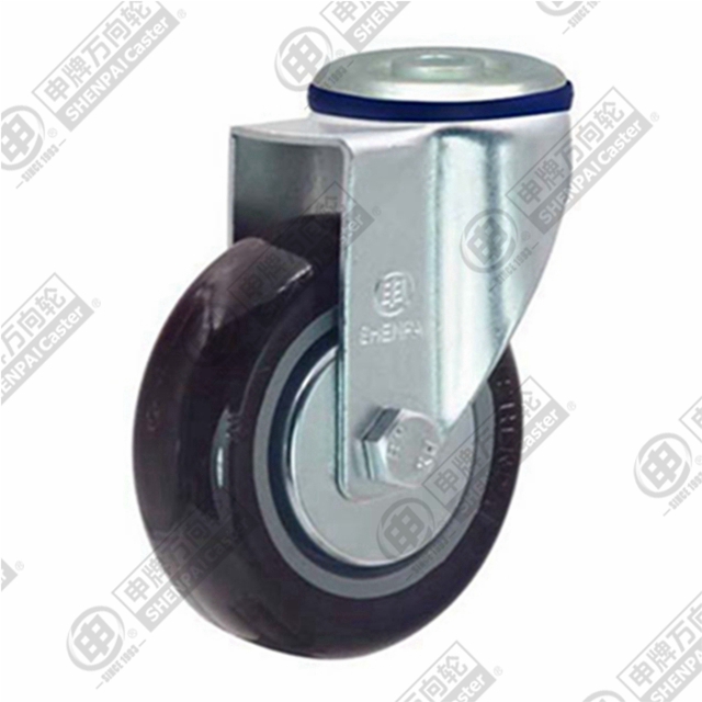 3.5" Bolt Hole Swivel Caster, Plastic-core Nylon Wheel