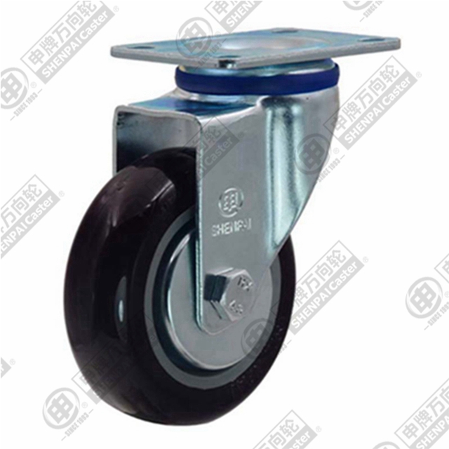 5" Top Plate Swivel Caster, Plastic-core Nylon Wheel