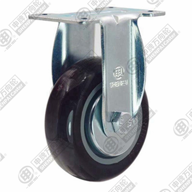 3.5" Top Plate Fixed Caster, Plastic-core Nylon Wheel