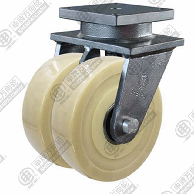 6" Top Plate Swivel Caster, MC Nylon Wheel
