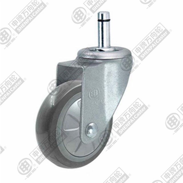 3" Bolt Hole Swivel Caster, Plastic-core Polyurethane Wheel