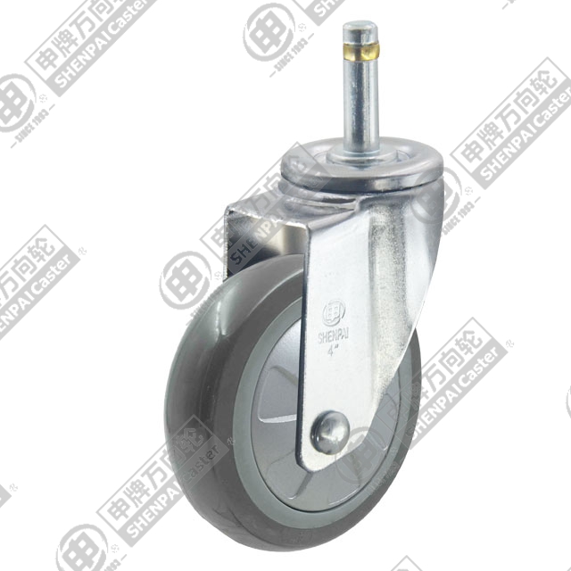 3" Bolt Hole Swivel Caster, Plastic-core Polyurethane Wheel