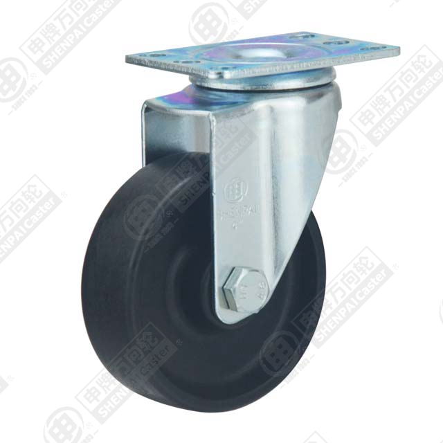 4" Top Plate Swivel Caster, High Temperature Nylon Wheel