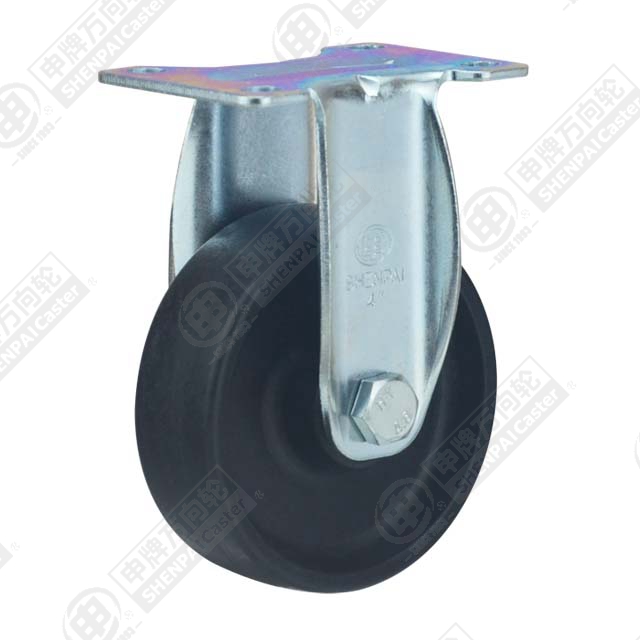 5" Top Plate Fixed Caster, High Temperature Nylon Wheel