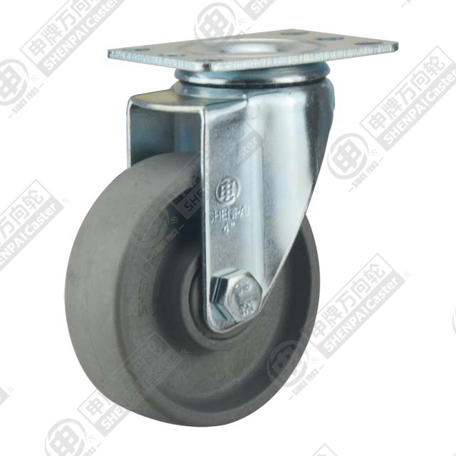 5" Top Plate Swivel Caster, High Temperature Nylon Wheel