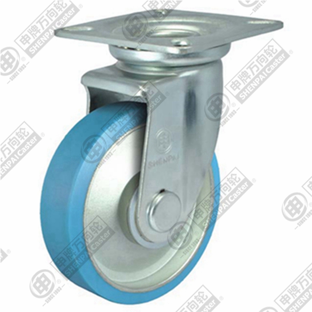 3" Top Plate Swivel Caster, Steel Core Nylon Wheel