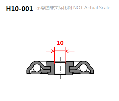 1.5" Bolt Hole Swivel Caster, Integral Nylon Wheel mounting dimensions