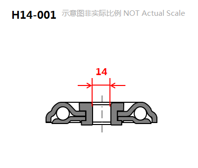 2.5" Bolt Hole Swivel Caster, Integral Nylon Wheel mounting dimensions