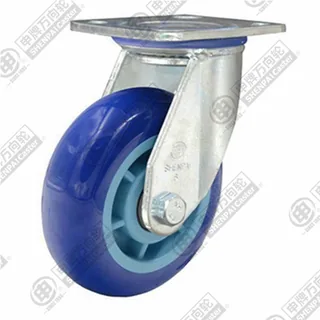 4" Top Plate Swivel Caster, Plastic-core Polyurethane Wheel