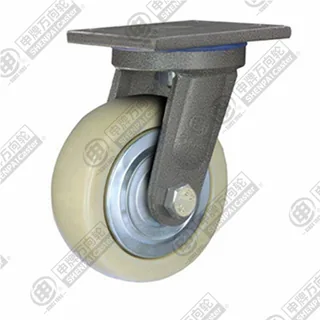 5" Top Plate Swivel Caster, Polypropylene Wheel