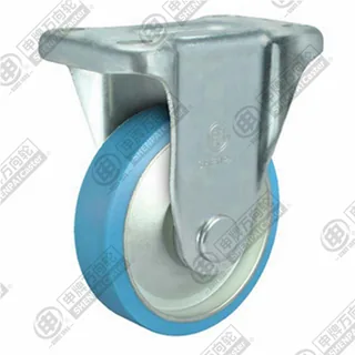 3" Top Plate Fixed Caster, Steel Core Nylon Wheel