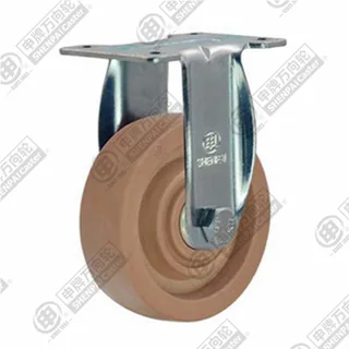 3" Top Plate Fixed Caster, High Temperature Nylon Wheel