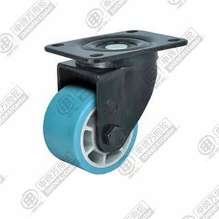 2.5" Top Plate Swivel Caster, Aluminum Core Nylon Wheel