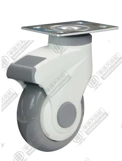 3" Top Plate Swivel Caster, Plastic-core Polyurethane Wheel