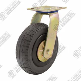 6" Top Plate Swivel Caster, Polyurethane Foam Wheel