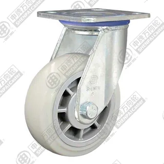 4" Top Plate Swivel Caster, Plastic-core Nylon Wheel