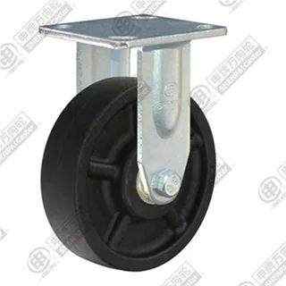 4" Top Plate Fixed Caster, High Temperature Nylon Wheel