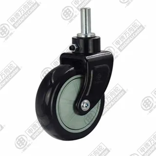 5" Bolt Hole Swivel Caster, Plastic-core Polyurethane Wheel