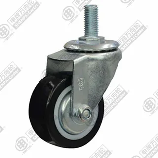 2" Threaded Stem Swivel Caster, Plastic-core Polyurethane Wheel, M12*25