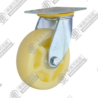 5" Top Plate Swivel Caster, Polypropylene Wheel