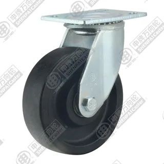 4" Top Plate Swivel Caster, High Temperature Nylon Wheel