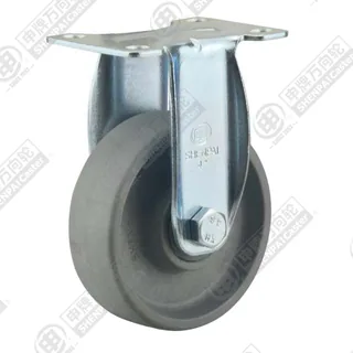 4" Top Plate Fixed Caster, High Temperature Nylon Wheel