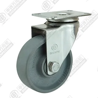 3" Top Plate Swivel Caster, Stainless Steel Frame, High Temperature Nylon Wheel