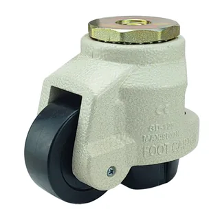 3" Bolt Hole Swivel Caster, Integral Nylon Wheel